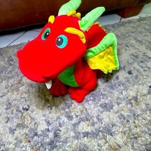 Aurora 14 inch red dragon stuffed plush toy